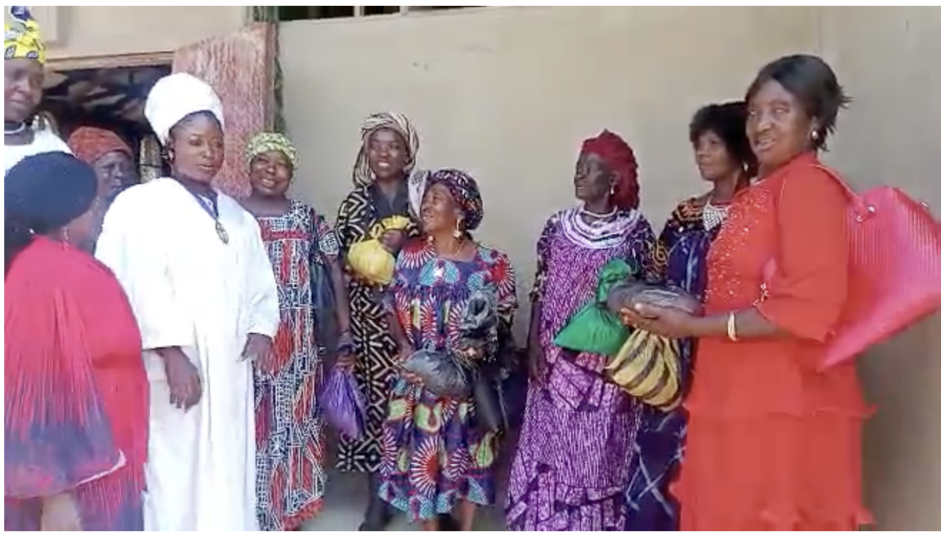 Families receiving rice
